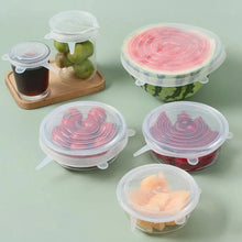 Silicone Stretch Lids, Microwave & Freezer Safe Food Covers (6 Pcs Set /95 Gm ) - Justgrabit Inc.