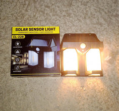 Outdoor Solar Wall Lamp Outdoor Waterproof High Quality Lamp Induction Garden Lamp Garden Villa Night Lamp Double Lamp Light (1 Pc) - Justgrabit Inc.