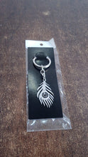 Stylish Stainless Steel Peacock Feather Keychain (1 Pc) - justgrabit.in | Just Grab It