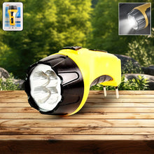 Rechargeable LED Torch Flashlight – High - Power Handheld Emergency Light with Built - in Plug - Justgrabit Inc.