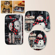 3 in 1 Christmas - Themed Bathroom Mat - (1 Set) - justgrabit.in | Just Grab It