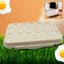 18 Grid Egg Holder Storage, Shock - Proof Egg Container with Buckle, Egg Carrier, Egg Tray, Egg Shelter, Effective Full Seal, Egg House use for Fridge, Camping, Kitchen - Justgrabit Inc.