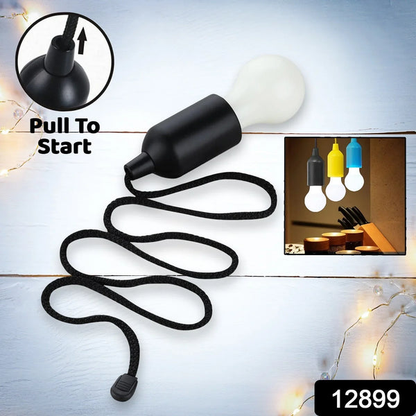 LED Pull Cord Light – Hanging Black LED Bulb (1 Pc) - Justgrabit Inc.