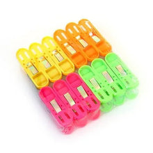 Cloth Drying Non - Slip Light Plastic Clips (Multicolour) (Pack of 12) - Justgrabit Inc.