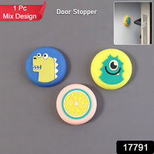 Cute Cartoon & Fruit Design Wall Door Stopper Bumper (1 Pc, Mix Design) - justgrabit.in | Just Grab It