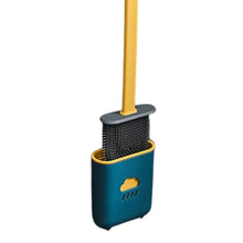 Silicone Toilet Brush with Holder Stand for Bathroom Cleaning - Justgrabit Inc.