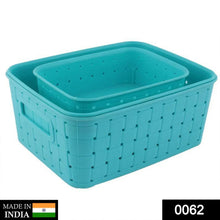 Smart Baskets for Storage(Set of 3) Sky Blue - Justgrabit Inc.