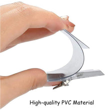 Plastic Transparent cardholders With Pin & Clip 90 mm x 60 mm (50 Pcs Set) - justgrabit.in | Just Grab It