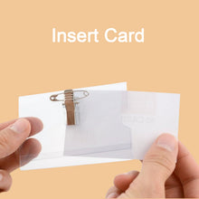 Plastic Transparent cardholders With Pin & Clip 90 mm x 60 mm (50 Pcs Set) - justgrabit.in | Just Grab It