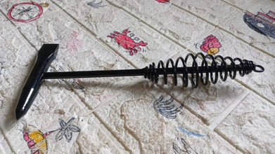 Welding Slag Removal Hammer with Coil Spring Handle | Heavy Duty Chipping Tool for Slag & Spatter Cleaning (1 Pc) - Justgrabit Inc.