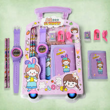 Stationery Set for Kids – 7 - in - 1 School Kit with Pencils, Eraser, Sharpener, Pouch & More (Pack of 7 Pcs) - Justgrabit Inc.