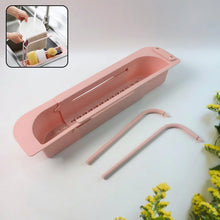 Over - Sink Expandable Sink Caddy with Dual Towel Bar & Drip Tray - justgrabit.in | Just Grab It