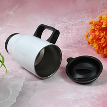 Stainless Steel Vacuum Insulated Mug with Lid, Tumbler (1 Pc / Mix Design & Color) - justgrabit.in | Just Grab It