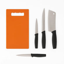 Chopping Board with Knife Set (Pack of 5) - Justgrabit Inc.