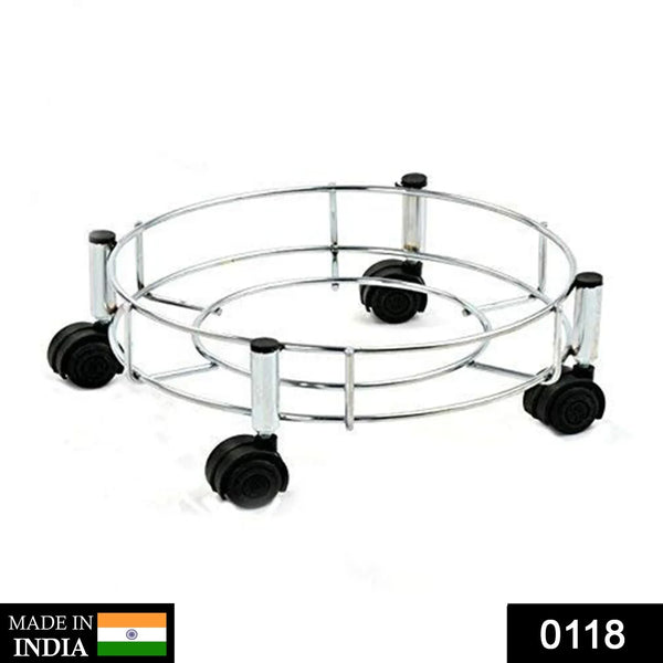 Stainless Steel Gas Cylinder Trolley - justgrabit.in | Just Grab It