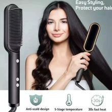 Hqt - 909B Hair Straightener Used While Massaging Hair Scalps And Head., Hair accessories - Justgrabit Inc.