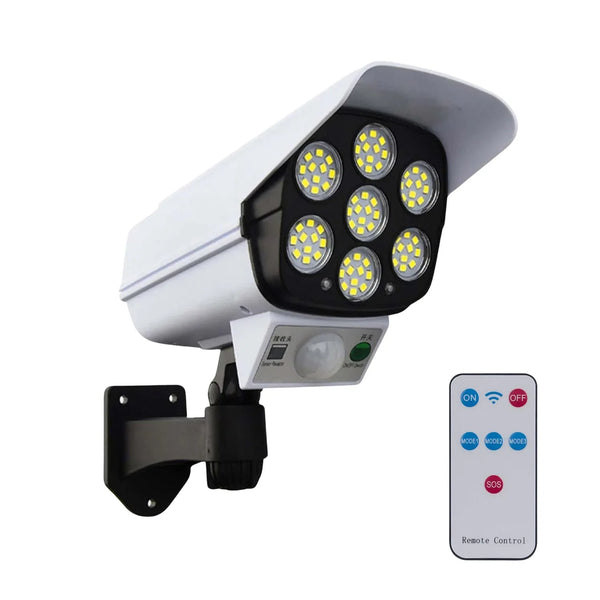 Solar Light Outdoor Motion Sensor Security Camera Shaped Dummy Wall Lamp (1 Pc) - justgrabit.in | Just Grab It