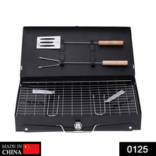 Stainless Steel Briefcase Style Barbecue Grill Toaster (Medium, Black) - justgrabit.in | Just Grab It