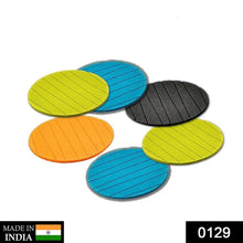 6 pcs Useful Round Shape Plain Silicone Cup Mat Coaster Drinking Tea Coffee Mug Wine Mat for Home - Justgrabit Inc.