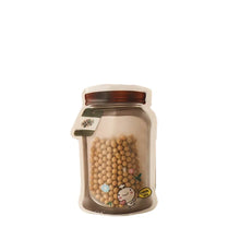 Plastic Transparent Small Jar Shaped Pouch With Zipper (1 Pc) - Justgrabit Inc.