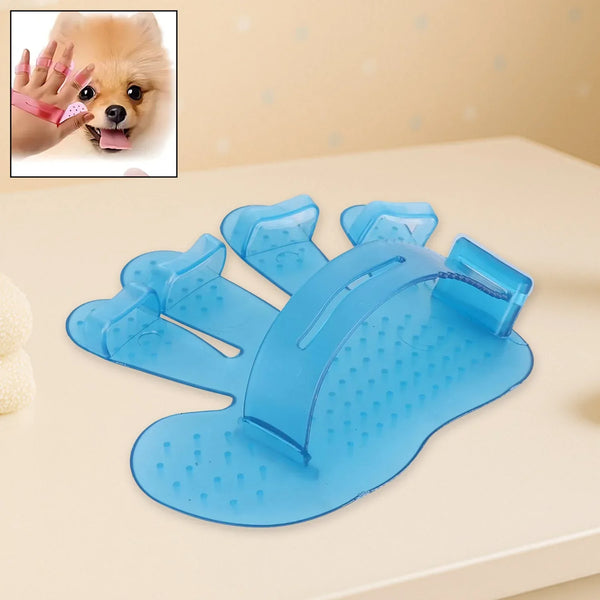 Rubber Pet Cleaning Massaging Grooming Glove Brush - Justgrabit Inc.