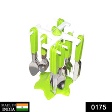 24 Piece Stainless Steel Premium Cutlery Set With Stand - Justgrabit Inc.