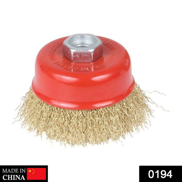 Wire Wheel Cup Brush (Gold) - Justgrabit Inc.
