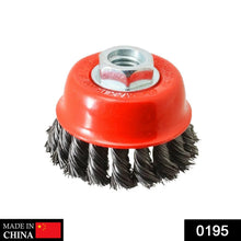 Wire Wheel Cup Brush (Black) - justgrabit.in | Just Grab It