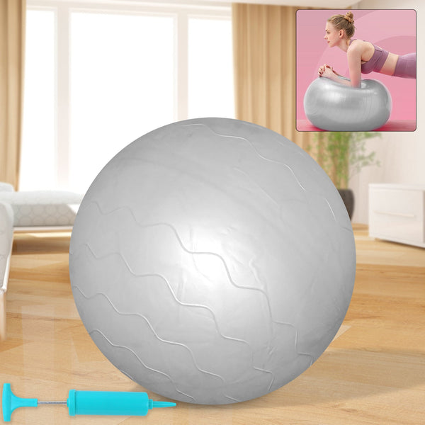 Heavy Duty Gym Ball Non - Slip Stability Ball with Foot Pump for Total Body Fitness - justgrabit.in | Just Grab It