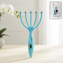 Handheld Five - Finger Head Massager with Rolling Ball Tips (1 Pc) - justgrabit.in | Just Grab It