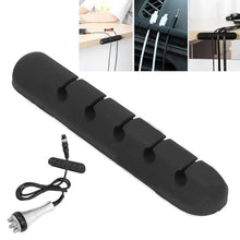 5 Slot Cable Clips - Silicone Adhesive Cord Management Organizer (1 Pc / 5 Slot) - Justgrabit Inc.