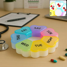 7 - Day Round Weekly Pill Organizer Box (1 Pc) - Justgrabit Inc.