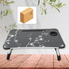 Laptop Table Foldable Portable Notebook Bed Lap Desk Tray Stand Reading Holder with Coffee Cup Slot for Breakfast, Reading & Movie Watching. - Justgrabit Inc.