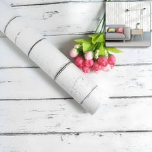 White Wood Grain Self - Adhesive Wallpaper 45 cm x 10 meter (1 Pc) - justgrabit.in | Just Grab It
