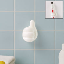 White Multifunctional Multi functional Hand Shape Wall Clip Hanger Keys Cable Holder - justgrabit.in | Just Grab It