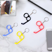 2 - in - 1 Plastic Dual - Finger Mobile Stand cum Keyring (1 Pc, Mixed Color) - justgrabit.in | Just Grab It