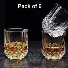 Heavy unbreakable Stylish look fully Transparent Glasses Set 250 ml (6pcs) - Justgrabit Inc.