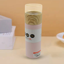 Steel Water Bottle With Glass Lid (350 ML) - Justgrabit Inc.