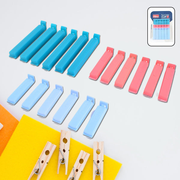 Ritu 18 - Piece Plastic Pouch Sealer Clip Set - justgrabit.in | Just Grab It