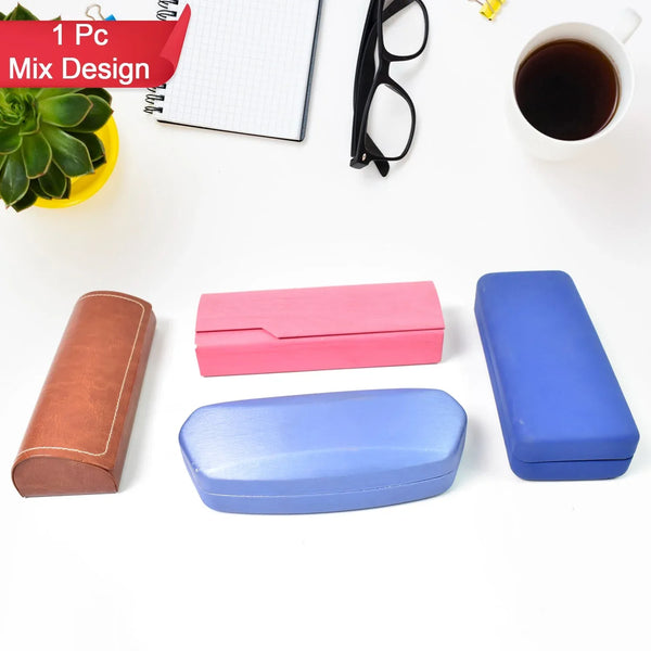Glasses Case Eyeglasses Holder Storage Box (1 Pc / Mix color & Design) - justgrabit.in | Just Grab It