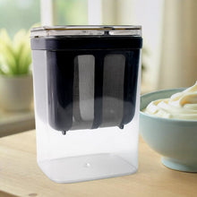 2 in 1 Yogurt Strainer with Storage Box – 1100ml (Plastic + Steel) - justgrabit.in | Just Grab It