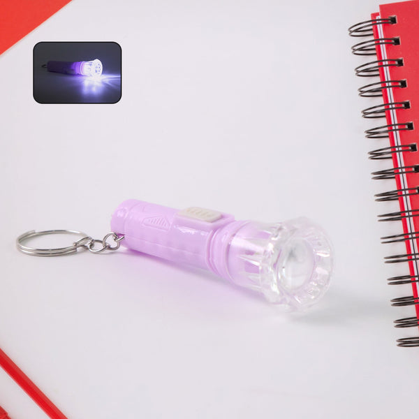 Mini LED Flashlight Keychain Torch (Mix Color & 1 Pc) - justgrabit.in | Just Grab It