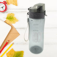 Plastic water bottle Outdoor Sport Bottle With Carry Case, leak proof BPA - free for travel cold and hot water Plastic water bottle with daily water intake for gym and children, Home, Travel, Office Use (1 pc ) - Justgrabit Inc.