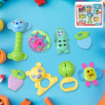 Kinder Rattles & Teething Set – Non - Toxic Shake & Grab Baby Toys (8 Pcs Set) - justgrabit.in | Just Grab It
