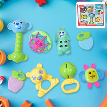Kinder Rattles & Teething Set – Non - Toxic Shake & Grab Baby Toys (8 Pcs Set) - justgrabit.in | Just Grab It