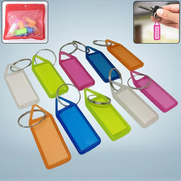 10 Pc Keychain Tag Label Used For Decorative Purpose On Keys And All - Justgrabit Inc.