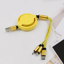 3 in 1 Retractable Charger Charging Cable (1 Pc / Mix Color) - justgrabit.in | Just Grab It