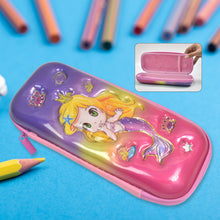 3D Cartoon Zipper Compass Box, Pencil Box (1 Pc / Mix Design) - justgrabit.in | Just Grab It