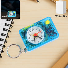 Mini Alarm Clock Keychain – 1PC Portable Quartz Analog Clock Key Ring - justgrabit.in | Just Grab It