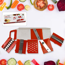 Plastic 6 in 1 Vegetables Slicer, Cutter and Fruit Dicer Grater (1 Set) - justgrabit.in | Just Grab It